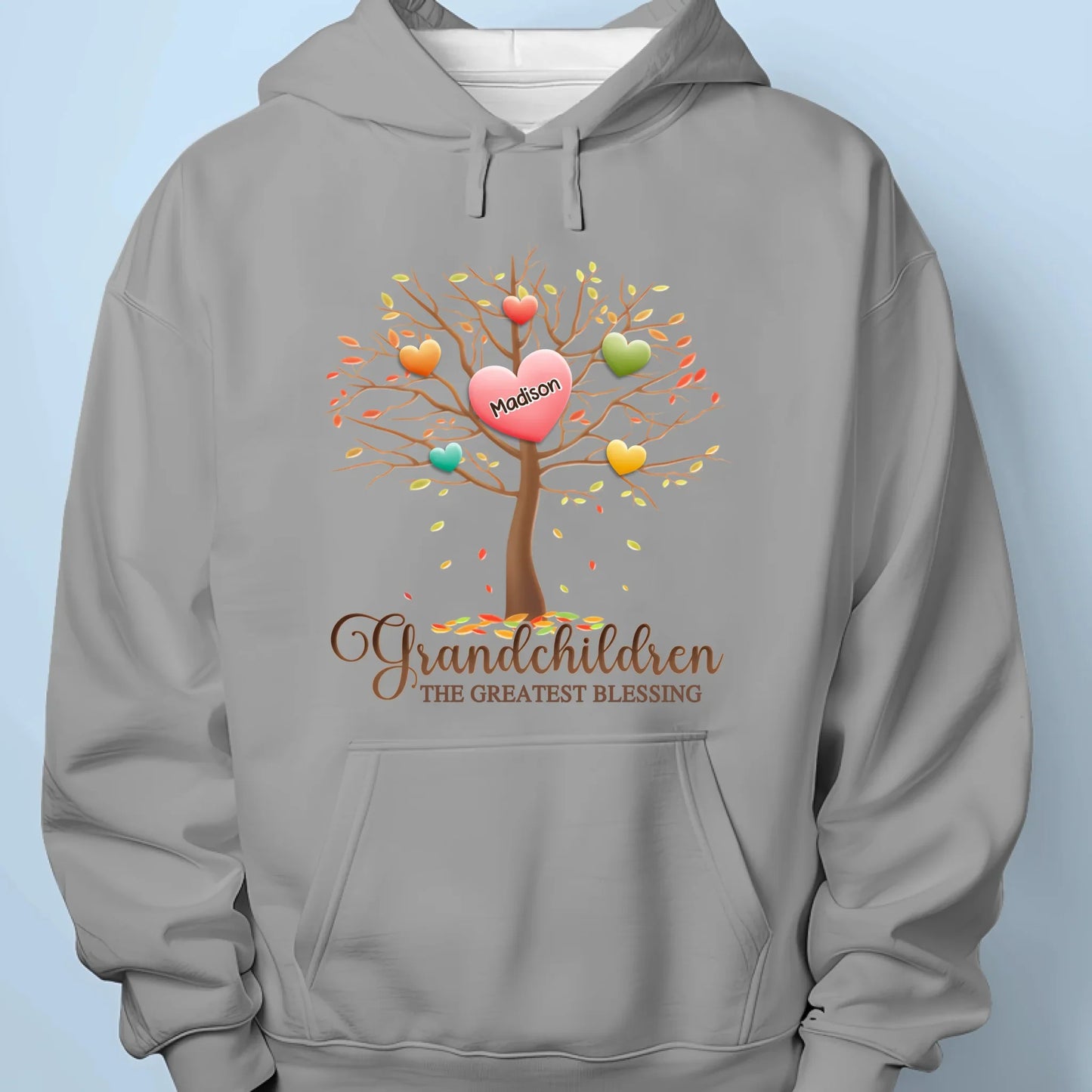 A Grandparent¡¯s Love Grows Forever - Family Personalized Custom Unisex T-shirt, Premium T-shirt, Hoodie - Gift For Grandma, Grandpa, Grandkid