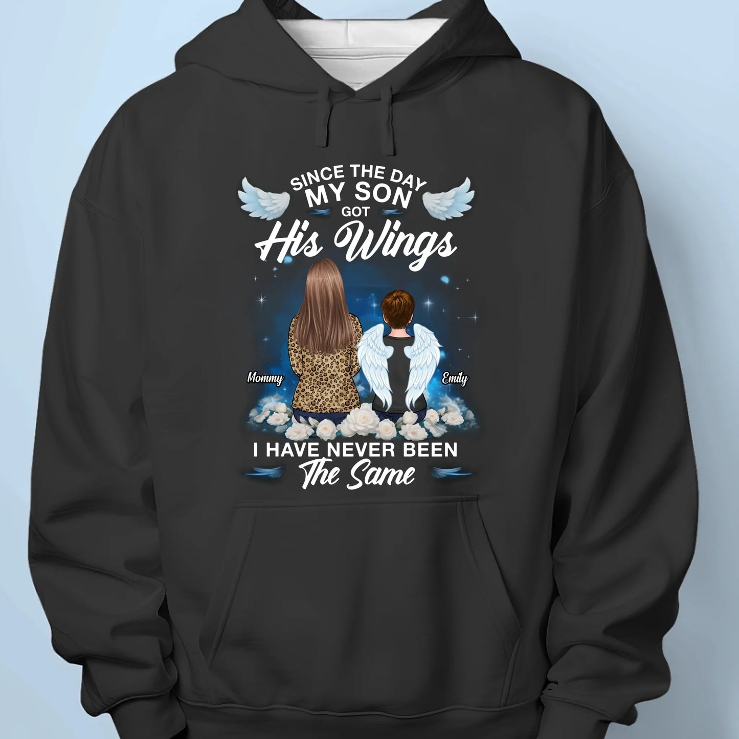 A Son¡¯s Spirit Lives On In My Soul - Memorial Personalized Custom Unisex T-shirt, Premium T-shirt, Hoodie - Sympathy Gift For Family Members, Daughter, Son