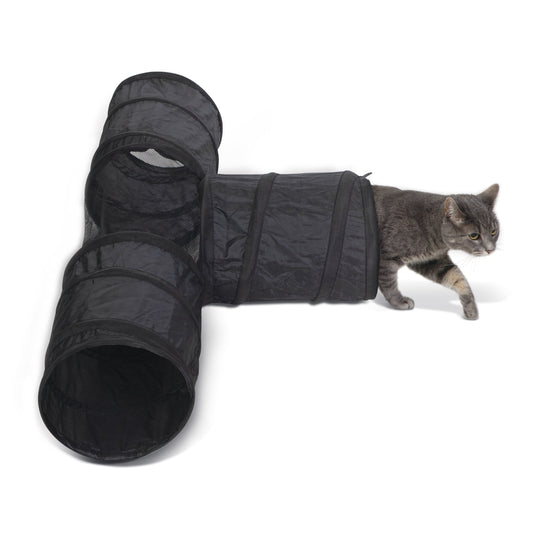 Artsuppl Cat T-Tunnel Toy - 3 Way Cat Tube